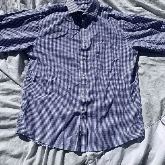 Tommy-hilfiger Men's Purple and Blue Shirt - Picture 3 of 8